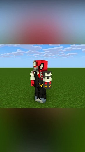 Minecraft Character Showcases Unique Actions