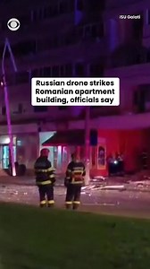 A Russian drone struck an apartment building in NATO-member Romania, its defense ministry said early Friday morning local time, wounding two people.