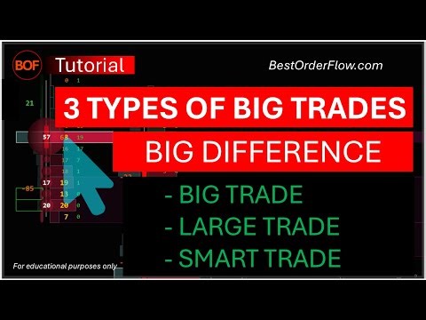 How to use Big Trade Indicator Big Large Smart NinjaTrader Tutorial https://bestorderflow.com