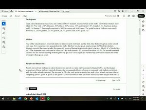 Mr C writes an EBQ for AP Psychology