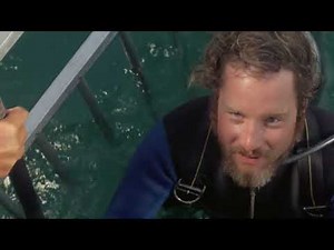 Jaws 1975 Shark Cage scene