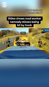 1.6M views · 9K reactions | Video posted to Facebook showed the moment a road worker jumped out of the way, seconds before a box truck crashed into equipment. The worker’s hard hat was blown off his head as he rushed to avoid the crash. #news #newyork #roadwork #caughtoncamera | 48 Hours | Facebook