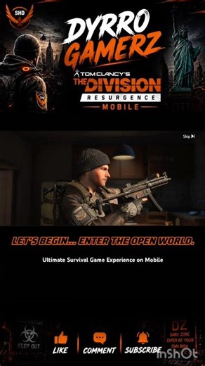 The Division Resurgence Mobile 🔥 First Impression | Open World Gameplay #shorts