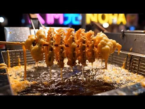 Satisfying ASMR | Deep Fried Chicken & Cheese Pull – Relaxing Cooking Sounds
