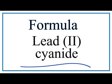 How to Write the Formula for Lead (II) cyanide