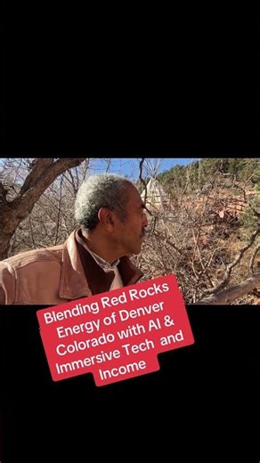 Blending Red Rocks Energy of Denver Colorado with AI & Immersive Tech and Income #ai #motivation
