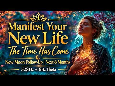 Manifest Your New Life | New Moon April Follow-Up | Next 6 Months | 528Hz + 6Hz Theta