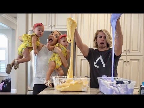 Making Slime With Baby Twins Gets Out of Hand