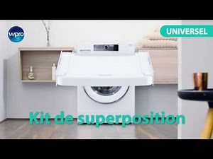 Kit de superposition universel WPRO pour lave-linge et sèche-linge