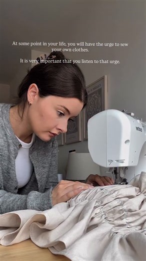 Give into the urge and start sewing your own clothes! I promise you won’t regret it. 🤍 . . . #learntosew #sewyourownclothes #sewyourstyle | Rebecca Jane Patterns
