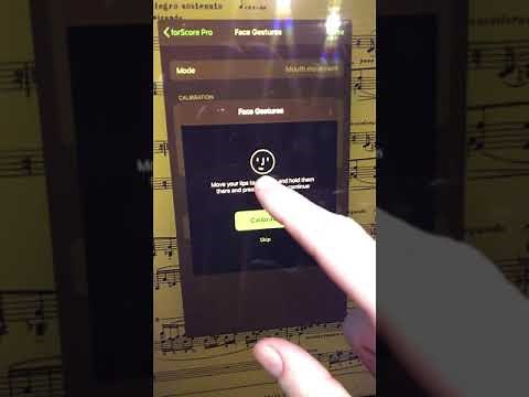ForScore for iPad Pro - Face gesture for page turning