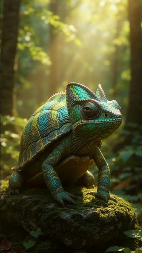 Incredible Turtle to Chameleon Hybrid Transformation | Realistic CGI Morph Animation