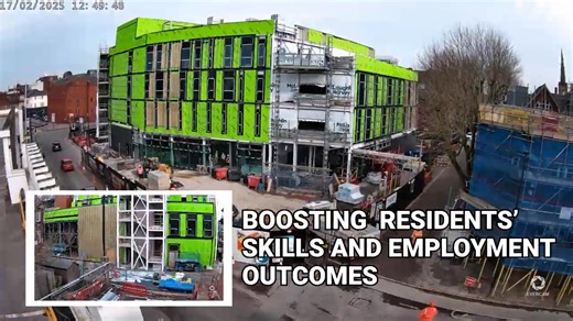 13K views · 28 reactions |  Watch progress on council’s Wolverhampton City Learning Quarter development from May 2024 to July 2025. See the western and eastern (inset) elevations of the new City of Wolverhampton College campus opening in autumn, bringing thousands of students to the city centre via the new transport Interchange. Music: https://www.bensound.com License code: DPQQOJUMGDACJF6B Artist: Benjamin Tissot | Wolverhampton Today | Facebook