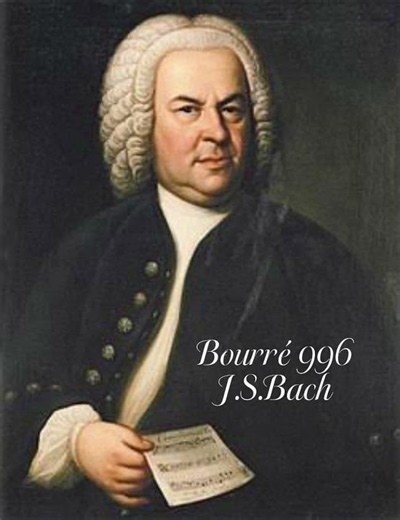 Bourré J.S.Bach. BWW996. Classical guitar esecution