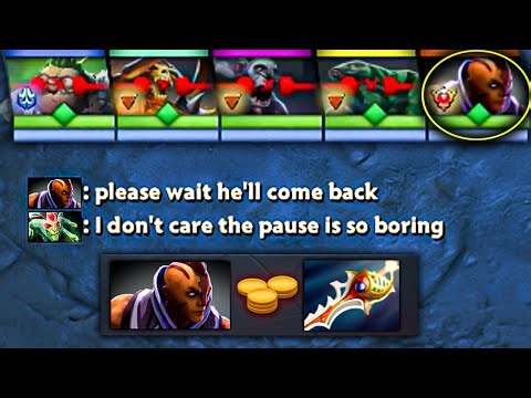 THIS IS WHY YOU NEVER UNPAUSE AGAINST ANTI MAGE IN 7.39