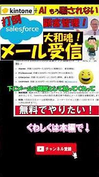 打倒SALESFORCE 無料AIで！ 大和魂！！【AI即戦力化】