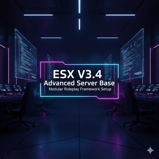 ESX V3.4 Advanced Server Base | Modular Roleplay Framework Setup | Digital Files + Database Included - Etsy