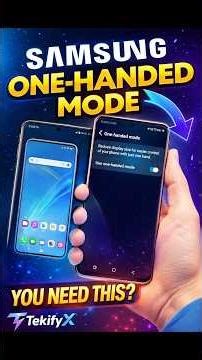 Samsung One-Handed Mode 🔥 Use Your Phone with ONE HAND! #30