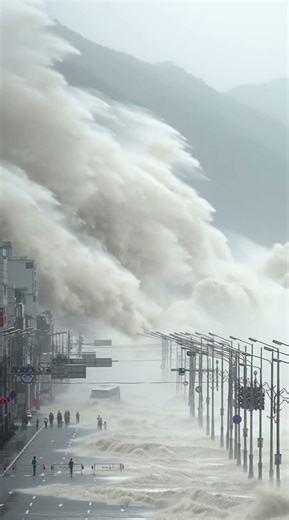 Wait For The Wave To Hit The Street... 🤯 #OMG