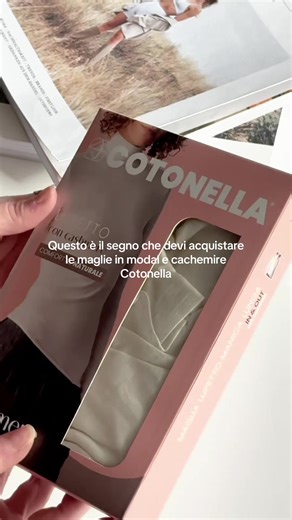 Spacchettiamo insieme la maglia cotonella in misto cachemire. ✨ #cotonella