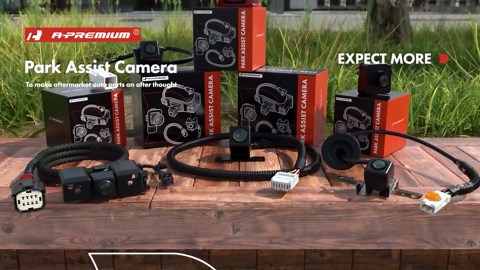 A-Premium Right Park Assist Camera Front View Lane Depature Camera Compatible with Select Toyota Models - 2017 2018 2019 2020 2021 Highlander - Replace# 86790-0E100