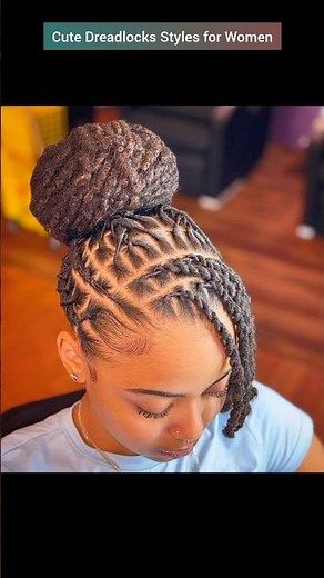cute dreadlocks styles for women #shorts #naturalhair #dreadlocks #hairstyles