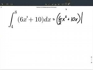 Definite integral with linear function