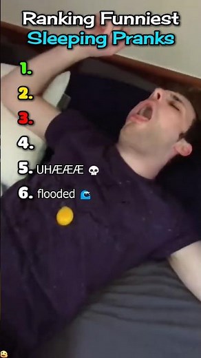 Ranking Funniest Sleeping Pranks 💀