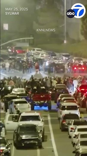 Video shows fireworks going off at overnight street takeover in Sylmar