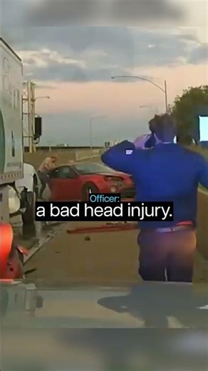 Driver's Car Split in TWO After Accident 🤯