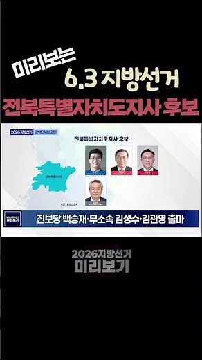 Jeonbuk State Governor Candidates | Overview of the 9th Local Election Landscape | 2026 Local Ele...