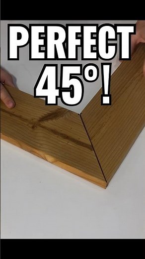 The Cleanest & Fastest way to cut a perfect 45° angle. #woodworking #woodscraft #diy
