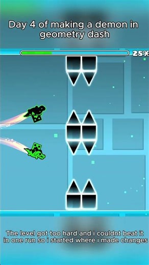 Day 4 of making a level in gd #geometrydash #geometrydashlevels #gdupdate #gd #gaming