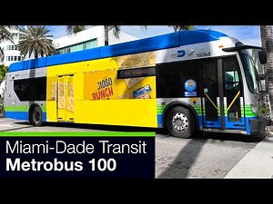 Miami-Dade Transit Metrobus 100, Downtown Miami to Miami Beach/South Beach, New Flyer XN40