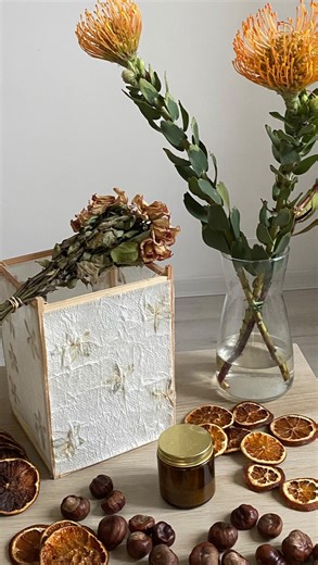 Macrami Arts 🌙 on Instagram: "The lanterns that you can make from simple things that you probably have at home 🥰🏮 1. First one made from paper towel and flowers. It was my first lantern. I made it on wooden dowels. Best thing about it - the wholes on top to attach the strings for hanging it 🥰✨ 2. Lantern from dried teabags - inspired by original idea and project of @sibster ☺️⭐️ I put inside magnolia petals and the texture is amazing and I made the base out of cho