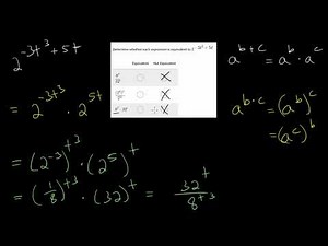 Equivalent Forms of Exponential Expressions: Practice