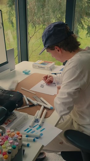 Sketching the Artemide Tolomeo Lamp Design