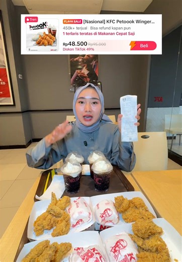 Voucher TikTok di KFC Arena Fantasi Balikpapan
