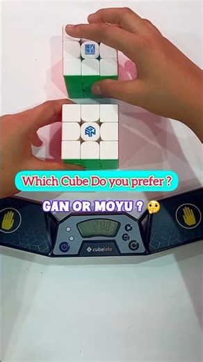 The Great Speedcube Debate: GAN vs. Moyu #shorts #ytshorts #cubing
