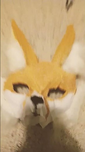 making a Fennec Fox therian mask! :3 #therian #mask #fennec #therians #therianmask