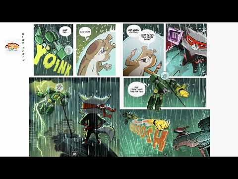 Kids Story with mural - Cat Ninja Book 4 - The Life and Times of the Fury Roach