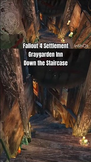 Graygarden Inn Staircase 2 no mods Fallout 4 Settlement Showcase #settlementbuilding #gaming