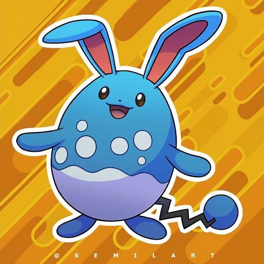 Pokémon | Second Generation | Azumarill | Time Lapse Drawing