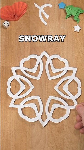 SNOWRAY SNOWFLAKE ❄️ EASY CHRISTMAS DIY PAPERCRAFT | INCLART
