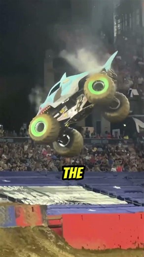 This MONSTER TRUCK flips forward