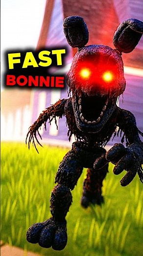 I Was Chased By The Fastest Bonnie In Hello Neighbor #shorts #fnaf