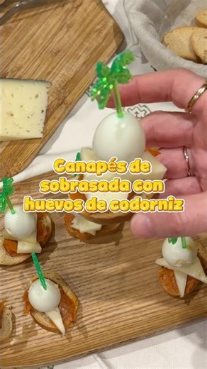 ‼️CANAPÉS DE SOBRASADA Y HUEVOS ‼️ CANAPÉS IDEAS en 5 Minutos Paso a Paso 👀 WoW!
