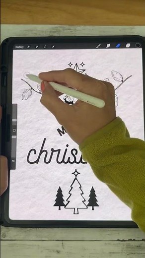 🎄 DIY Procreate Christmas Card | Fast & Festive Design