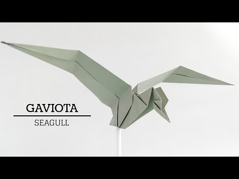 Como hacer una gaviota en origami - How to make an origami seagull?