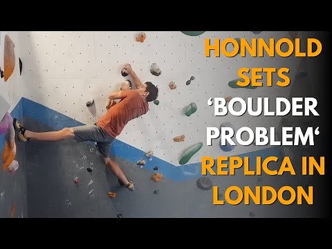 Alex Honnold sets 'The Boulder Problem' in London with Louis Parkinson